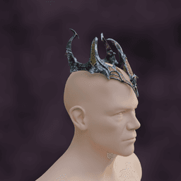 Fantasy Crown of Krasus from Baldurs Gate 3 3d model