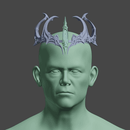 Fantasy Crown of Krasus from Baldurs Gate 3 3d model