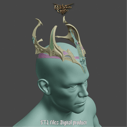 Fantasy Crown of Krasus from Baldurs Gate 3 3d model