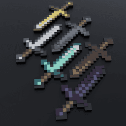 Swords +Stand 3d model