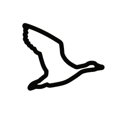Flying Goose Cookie Cutter STL File - 4 inches 3d model