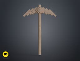Minecraft Movie Pickaxe 3d model