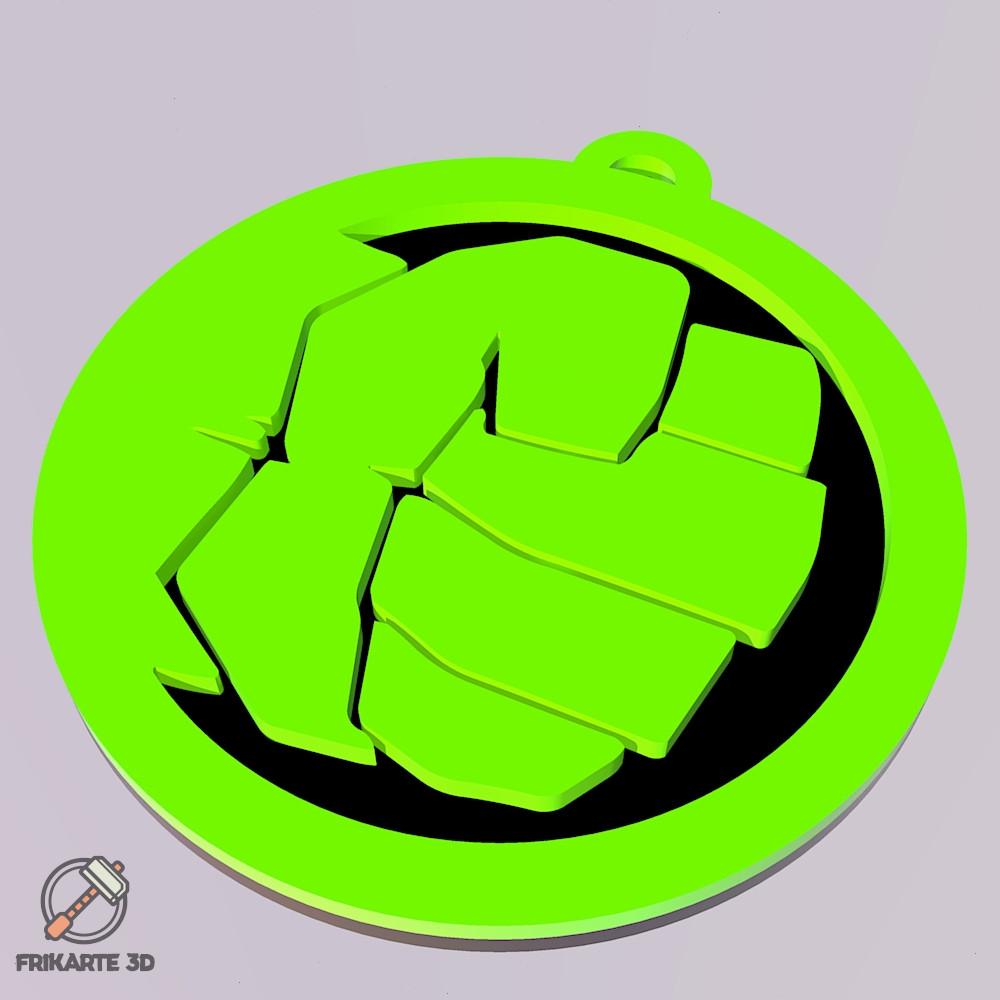 Hulk Hand Keychain 3d model