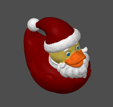 Santa Ducks 3d model