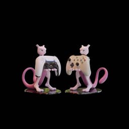 Mewtwo Controller Stand 3d model