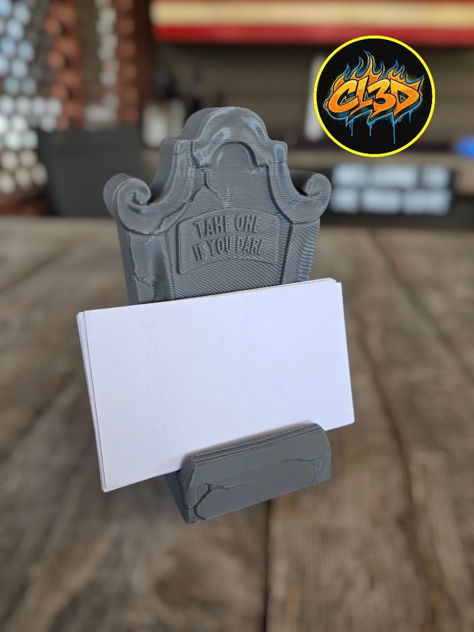 Tombstone Business Card Holder 3d model
