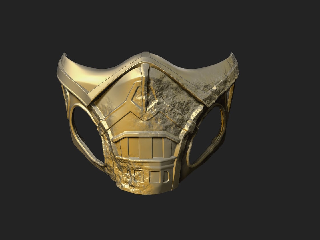 Mortal Kombat Scorpion Movie Mask 3d model