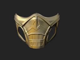 Mortal Kombat Scorpion Movie Mask 3d model