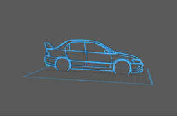 Mitsubishi - EVO 9 Wall Art 3d model