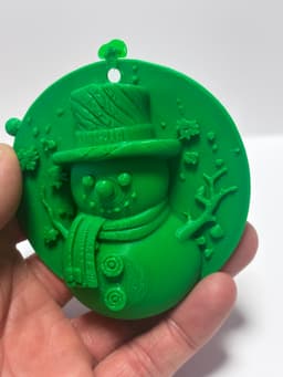 Snowman tree ornament 3d model