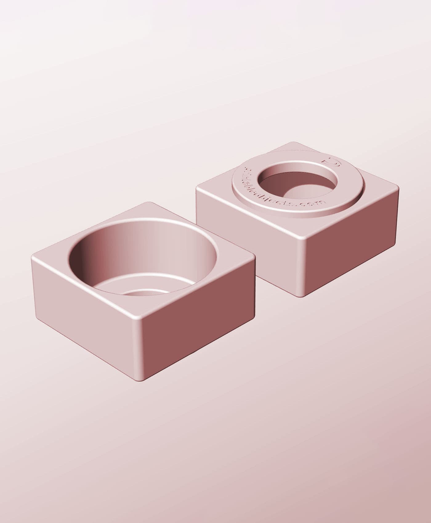 CS68-35-P Pierced container modular stackable module bin box 3d model