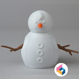 Foldable Snowman 3d model