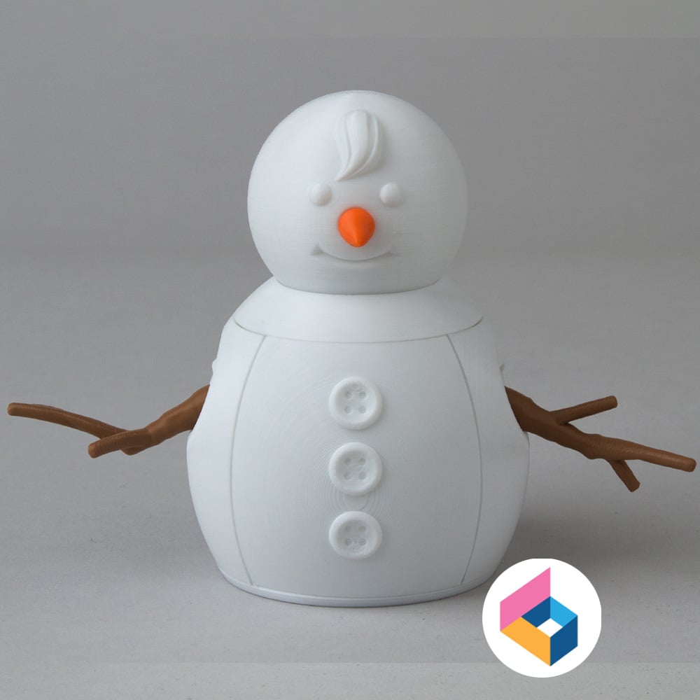 Foldable Snowman 3d model