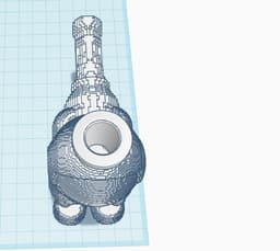 DIY spoon pipe 14mm 3d model
