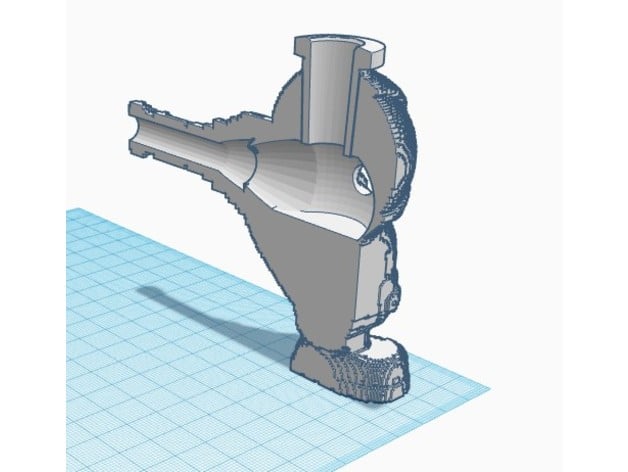 DIY spoon pipe 14mm 3d model