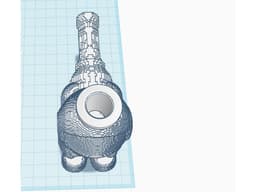 DIY spoon pipe 14mm 3d model