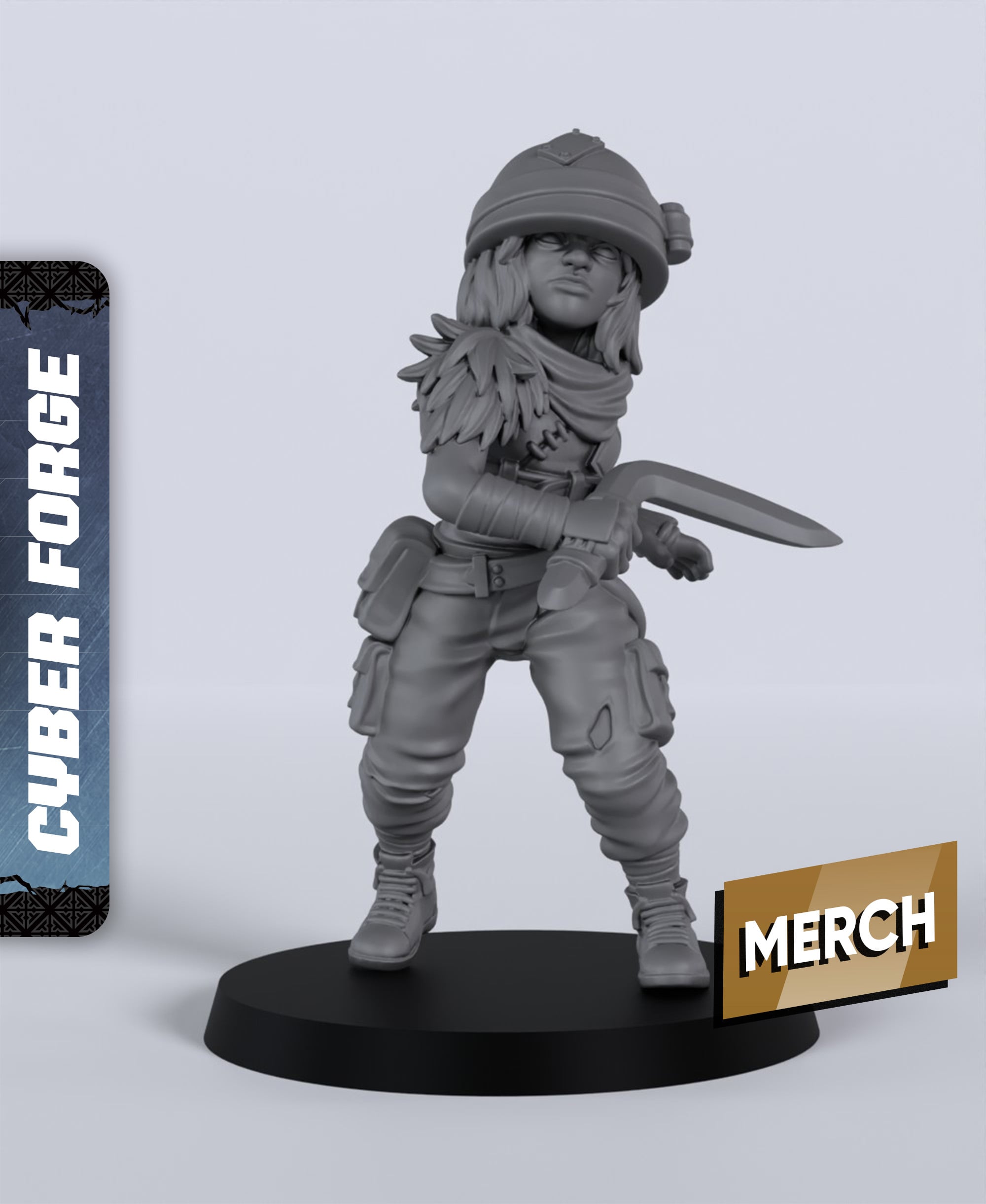Wild Child - With Free Cyberpunk - Sci-Fi Gift Ideas for RPG and Wargamers 3d model