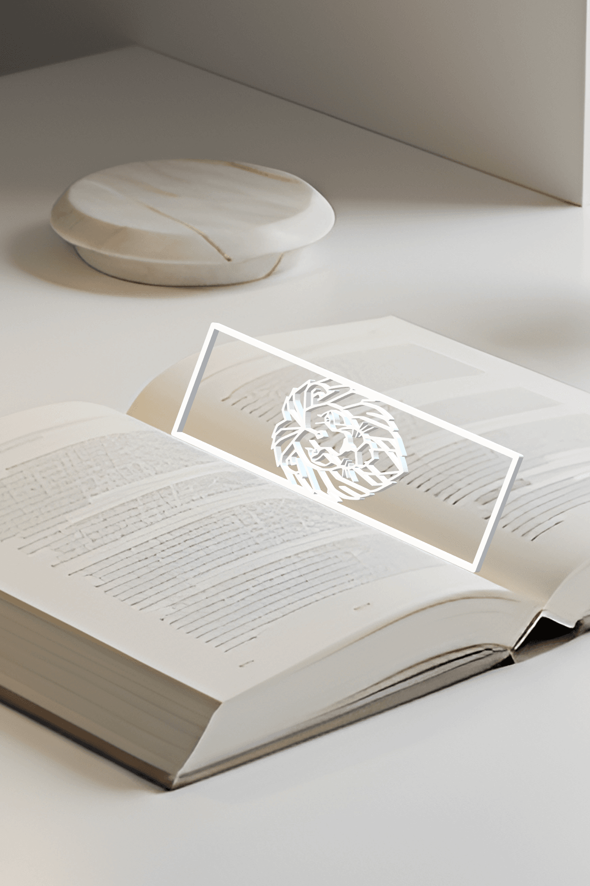 Lion Bookmark, Creativity Bookmark, Gift Idea 3d model