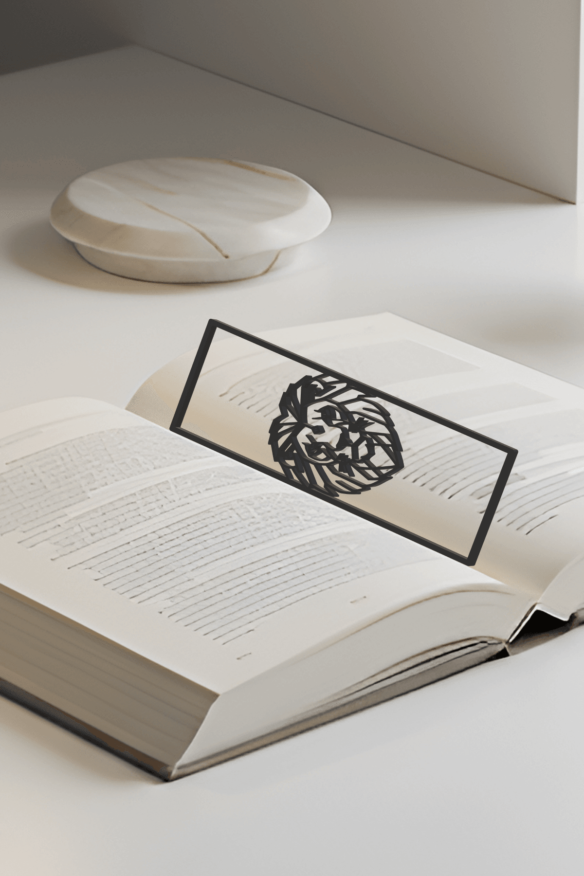 Lion Bookmark, Creativity Bookmark, Gift Idea 3d model