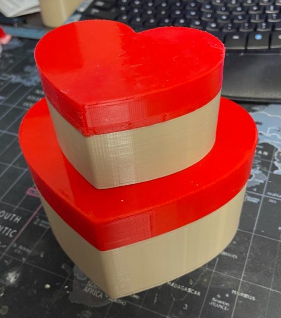 Partitioned Heart Box 3d model