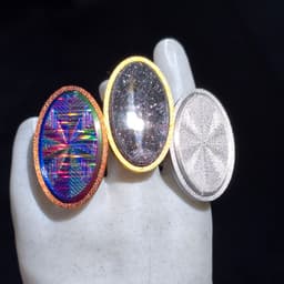 Oval Bling Ring 3d model