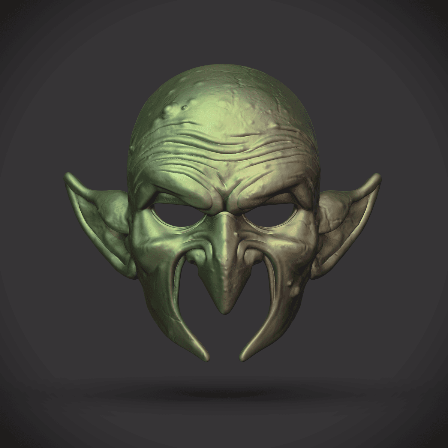 Goblin Mask -"Goblin" (Sculptober Day 9) 3d model