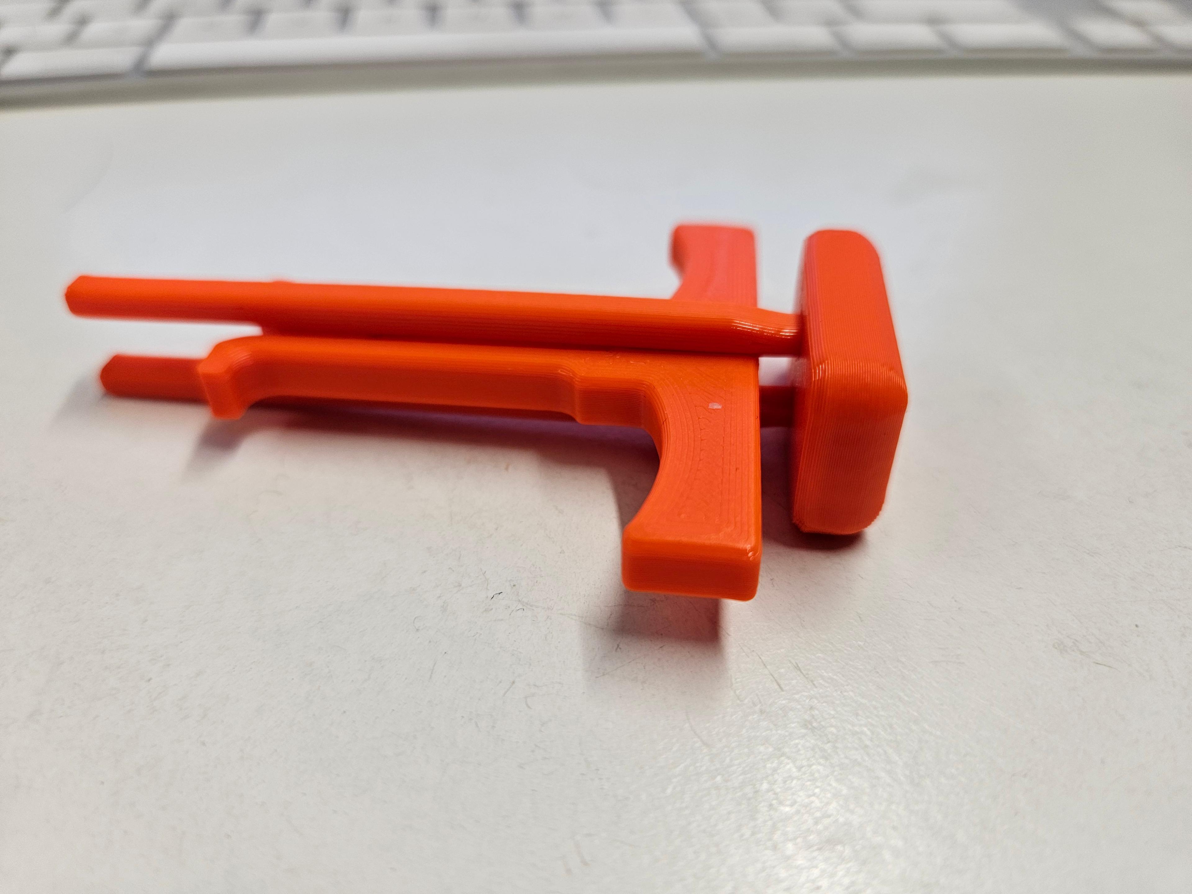 Offset Snaps Removal Tool - Printed on my Prusa MK4 in Prusament PETG Prusa Orange.  - 3d model