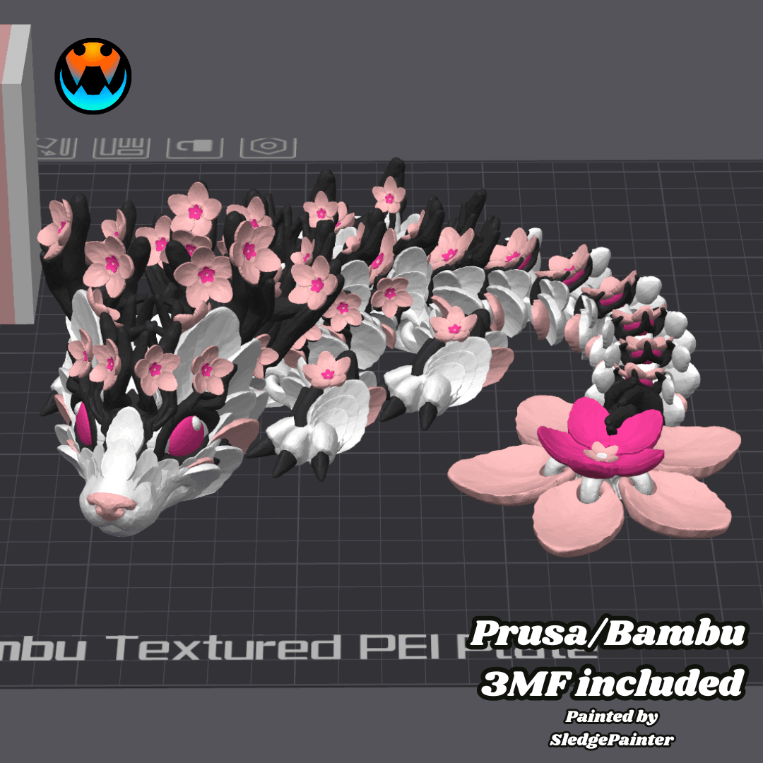 Baby Cherry Blossom Dragon 3d model