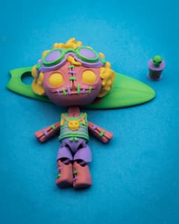 Articulated Creepy Doll Surfer 3d model