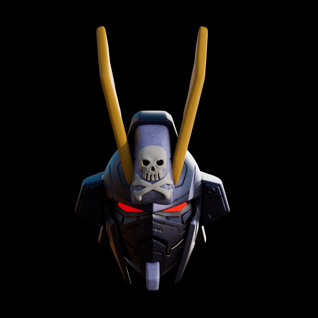 Gundam Crossbone Helmet 3d model