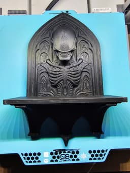 Wall Mounted Cyborg Xenomorph Shelf - Giger Decor 3d model