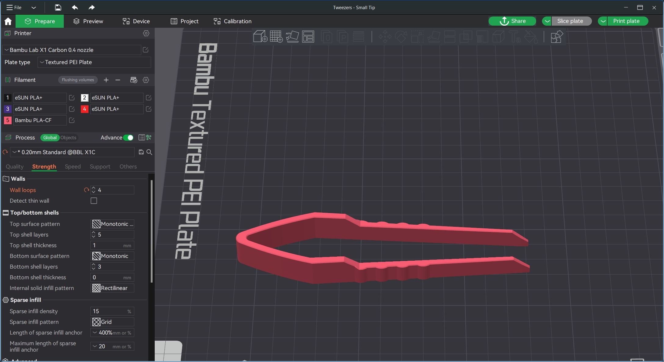 Tweezers (2 types) 3d model