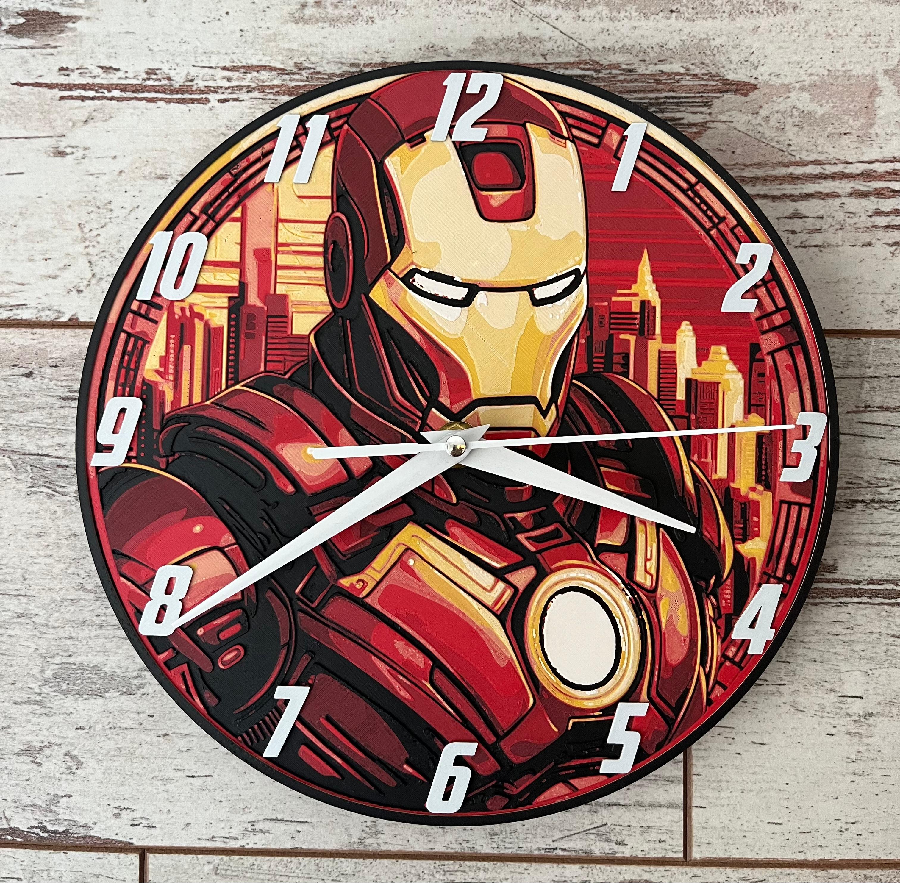 Iron Man Clock (Filament Painting) 3d model