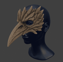 Crow Shard Mask 3d model