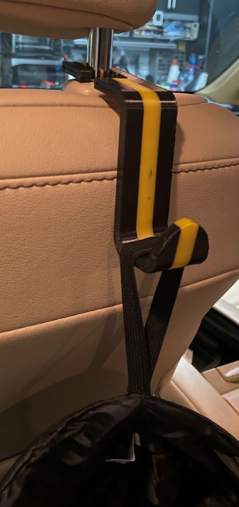 Car headrest hanger holder 3d model