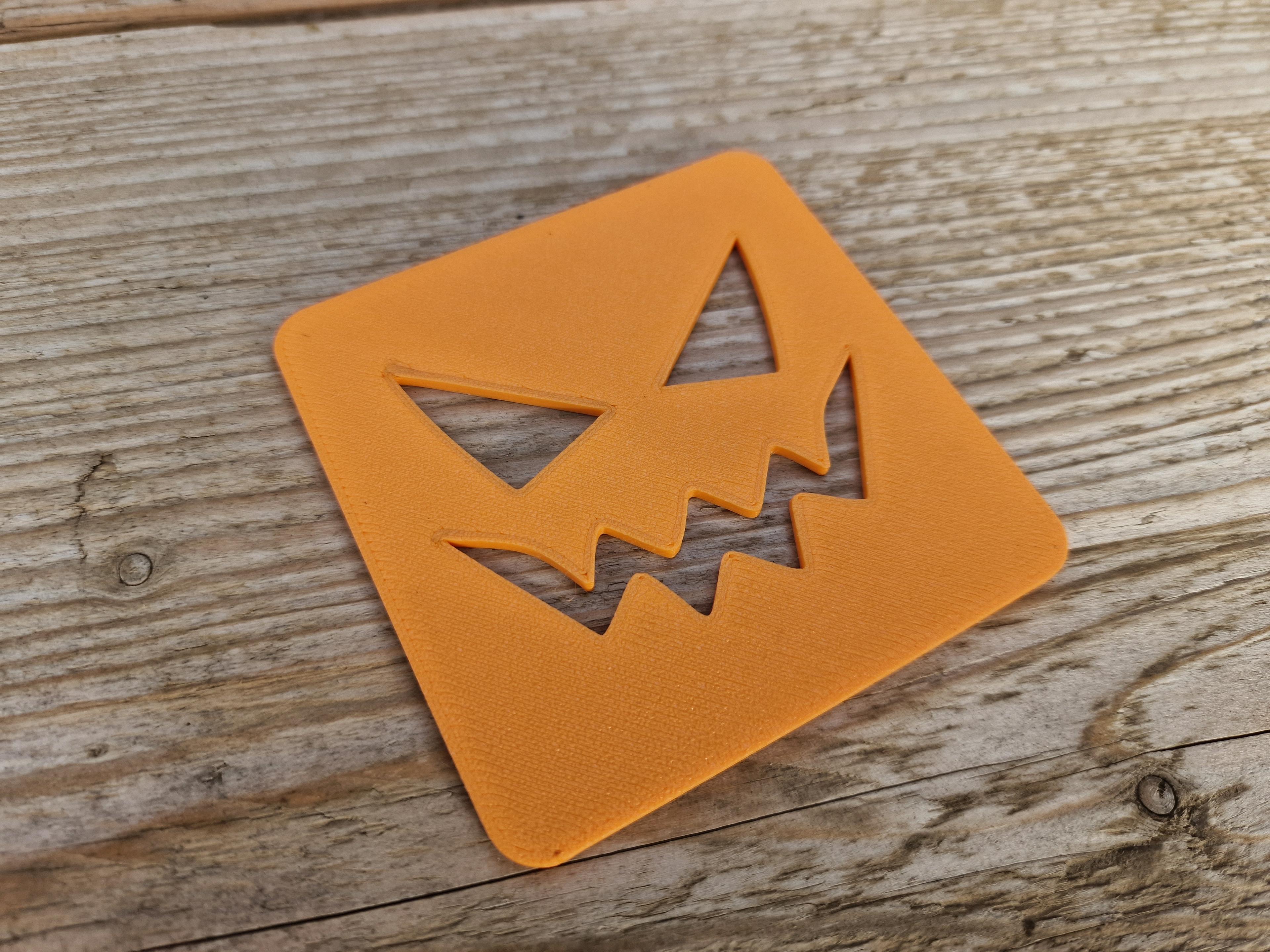 Spooky Coasters - Pumpkin Square  3d model