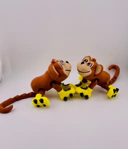 Monkey Roller Skate Flexi 3d model