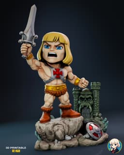 He-Man Chibi - Premium Collectible 3d model