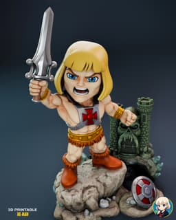 He-Man Chibi - Premium Collectible 3d model