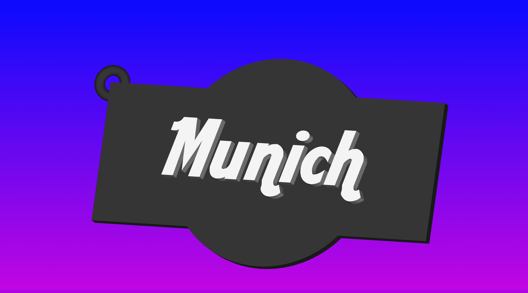 Hard Rock Cafe Munich, München, keychain, dogtag, earring 3d model