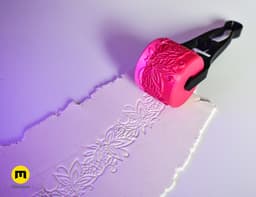 Texture Rollers Lace Patterns middle #4 3d model