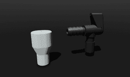 Muzzle for Hydration Hose and Refill Valve 3d model