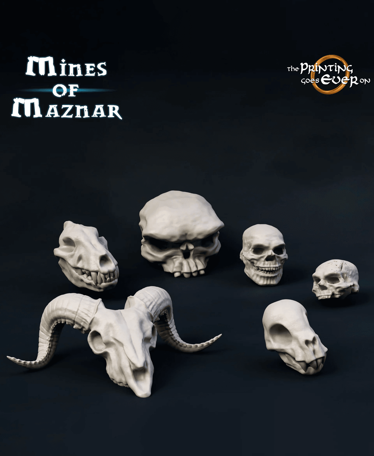Skulls Bundle 3d model