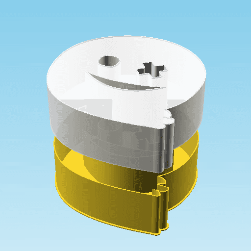 Ghost Y, nestable box (v2) 3d model