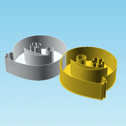 Ghost Y, nestable box (v2) 3d model