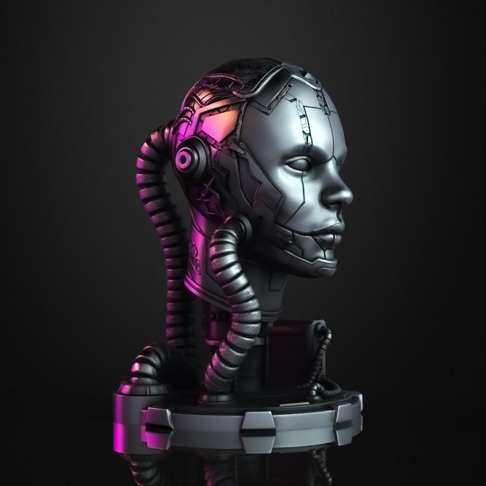 Cyborg (Pre Supported) 3d model