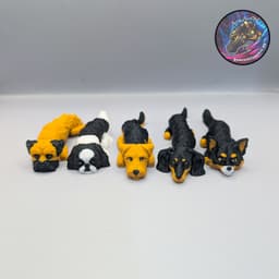 Baby Flexi Dog set 11 3d model