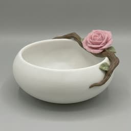 Elegant Rose Catchall Bowl - Entryway Key Holder 3d model