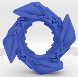 BEYBLADE COBALT DRAKE | BLADE LAYER | BURST SERIES 3d model