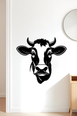 Cow Wall Art, Wall Decor, Home Decor 3d model